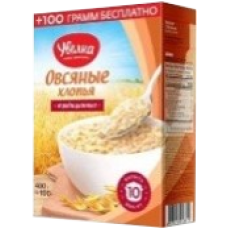 УВЕЛКА  ХЛОПЬЯ ОВСЯНЫЕ ТРАДИЦИОННЫЕ 400гр.*6 (850)