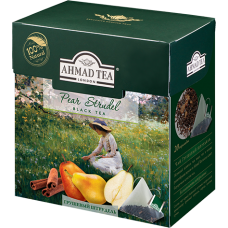 Чай "Ahmad Tea" ПИРАМИДКИ 20*1,8гр.*12- Грушевый штрудель, черный (1236)