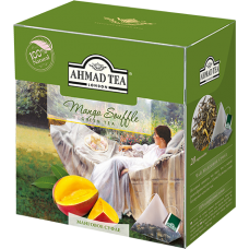Чай "Ahmad Tea" ПИРАМИДКИ 20-1,8гр.*12- Манговое суфле, зеленый (1400)