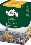Чай "Ahmad Tea" ЧЕРНЫЙ ЛИСТ. 200гр.*12- Английский чай No.1 (1293-012)