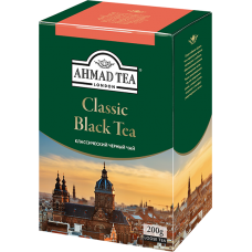 Чай "Ahmad Tea" ЧЕРНЫЙ ЛИСТ. 200гр.*12- «Классический» (1568)