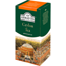 Чай "Ahmad Tea",ПАКЕТ С/Я (конверт) 25*2гр.*12- Цейлонский (479i-012)