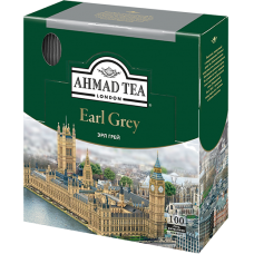 Чай "Ahmad Tea",ПАКЕТ С/Я (конверт) 100*2гр.*8- Эрл Грей (595i-08)