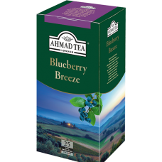 Чай "Ahmad Tea",ПАКЕТ С/Я (конверт) 25*1,8гр.*12 - с ароматом голубики, зеленый (1650-1)