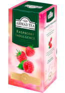 Чай "Ahmad Tea",ПАКЕТ С/Я (конверт) 25*1,5гр.*12-Малина., черный (2261)