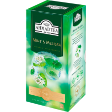 Чай "Ahmad Tea",ПАКЕТ С/Я (конверт) 25*1,8гр.*12 - Мята и мелиса, зеленый (2258) Чай "Ahmad Tea",ПАКЕТ С/Я (конверт) 25*1,8гр.*12 - Мята и мелиса, зеленый (2258)