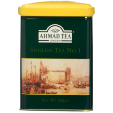 Чай "Ahmad Tea" ЧЕРНЫЙ ЛИСТ. 100гр.*12- Английский № 1 (629-1) Ж/Б
