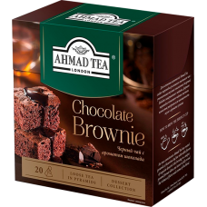 Чай "Ahmad Tea" ПИРАМИДКИ 20*1,8гр.*12- Шоколадный брауни, черный (1238)