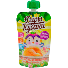 ДАРЫ КУБАНИ-ПЮРЕ Д/ДЕТЕЙ 0,09л.*12-ЯБЛОКО-АБРИКОС-СЛИВКИ ДАРЫ КУБАНИ-ПЮРЕ Д/ДЕТЕЙ 0,09л.*12-ЯБЛОКО-АБРИКОС-СЛИВКИ