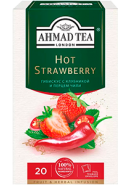 Чай "Ahmad Tea",ПАКЕТ С/Я (конверт) 20*1,8гр.*12- травяной-Клубника и чили (2018)