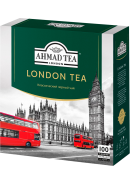 Чай "Ahmad Tea",ПАКЕТ С/Я 100*1,8гр.*8-&laquo;London Tea&raquo; черный классический (2813)