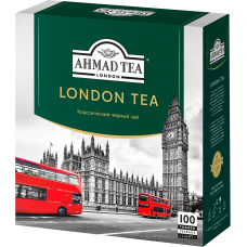 Чай "Ahmad Tea",ПАКЕТ С/Я 100*1,8гр.*8-«London Tea» черный классический (2813) Чай "Ahmad Tea",ПАКЕТ С/Я 100*1,8гр.*8-«London Tea» черный классический (2813)