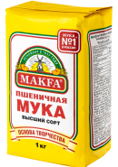 МУКА "MAKFA" ПШЕНИЧНАЯ ЦЕЛЬНОЗЕРНОВАЯ 1кг.*4