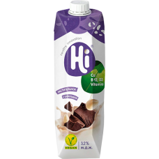 НАПИТОК ОВСЯНЫЙ "Hi" 3,2% 1л.*12 ШОКОЛАДНЫЙ Tetra Pak