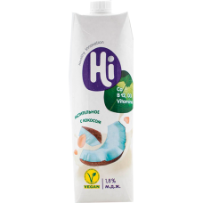 м НАПИТОК СОЕВЫЙ "Hi" Д/ДЕТЕЙ С 3-х лет. 1,8% 1л.*12-С КОКОСОМ Tetra Pak м НАПИТОК СОЕВЫЙ "Hi" Д/ДЕТЕЙ С 3-х лет. 1,8% 1л.*12-С КОКОСОМ Tetra Pak