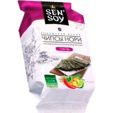SEN SOY Premium-ЧИПСЫ НОРИ 4,5гр.*18-ТОМ ЯМ