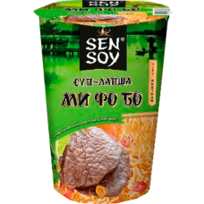 SEN SOY-СУП-ЛАПША МИ ФО БО 65гр.*24 стакан