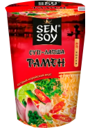 SEN SOY-СУП-ЛАПША ОСТРЫЙ РАМЕН 65гр.*24 стакан
