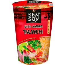 SEN SOY-СУП-ЛАПША ОСТРЫЙ РАМЕН 65гр.*24 стакан