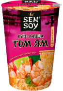SEN SOY-СУП-ЛАПША ТОМ ЯМ 65гр.*24 стакан