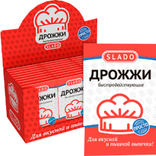 "СЛАДО"-ДРОЖЖИ СУХИЕ (11гр.*3шт)*15