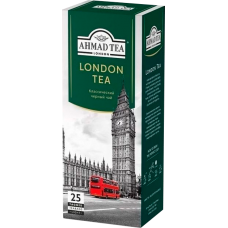 Чай "Ahmad Tea",ПАКЕТ С/Я 25*1,8гр.*12 -«London Tea», черный классический (2812) Чай "Ahmad Tea",ПАКЕТ С/Я 25*1,8гр.*12 -«London Tea», черный классический (2812)