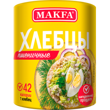 +"MAKFA &nbsp;ХЛЕБЦЫ КРУГЛЫЕ ПШЕНИЧНЫЕ 100гр.*30 (3300) ЧЗ