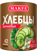 +"MAKFA &nbsp;ХЛЕБЦЫ КРУГЛЫЕ ГРЕЧНЕВЫЕ 100гр.*30 (3301) ЧЗ