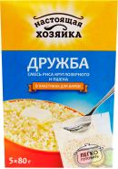 НАСТОЯЩАЯ ХОЗЯЙКА РИС 5*80гр.*6 (КРУГЛОЗЕРН.) (517)