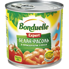 БОНДЮЭЛЬ-Expert-ФАСОЛЬ БЕЛАЯ В Т/С 400гр.*12 Ж/Б