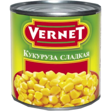 VERNET-КУКУРУЗА СЛАДКАЯ 340гр./425мл.*12 Ж/Б